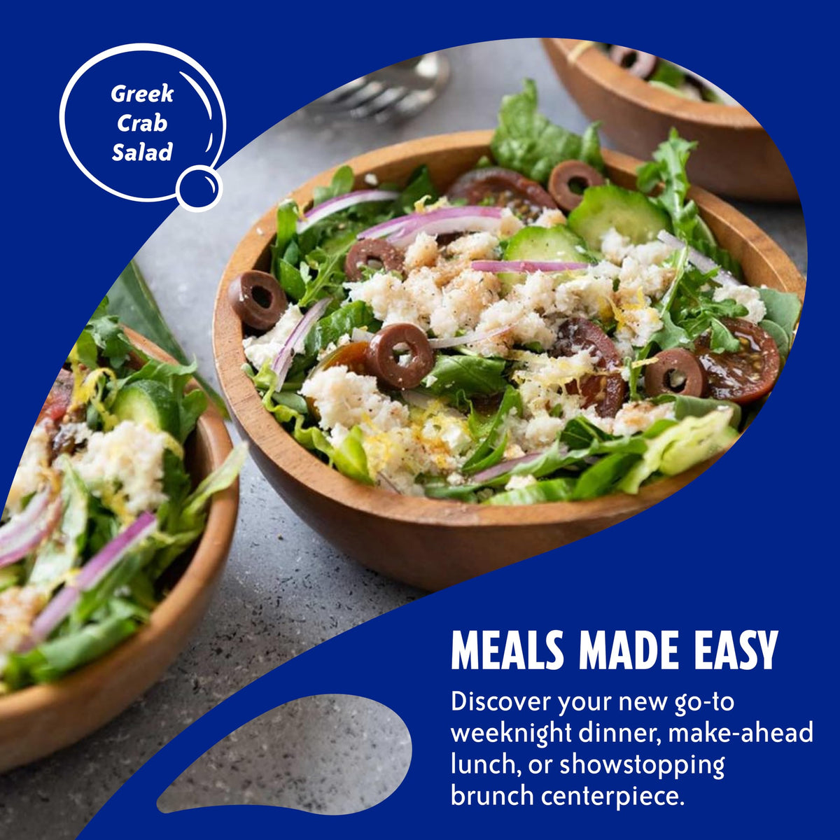Cracker snack idea with crabmeat for a quick bite