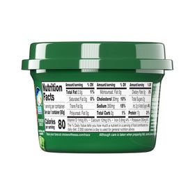 Recyclable cup with tuck-away fork for convenient on-the-go meals.