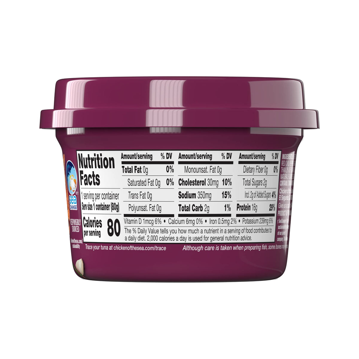 Garlic infusion detail in Chicken of the Sea Infusions Tuna adds depth to quick meals.