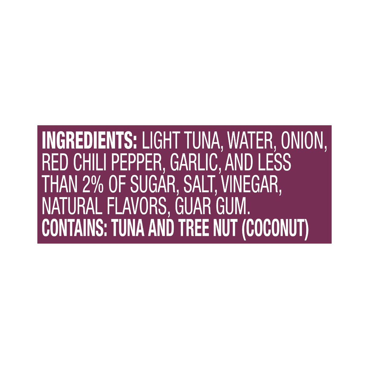 Nutrition panel for Chicken of the Sea Infusions Tuna shows 16g protein per cup.