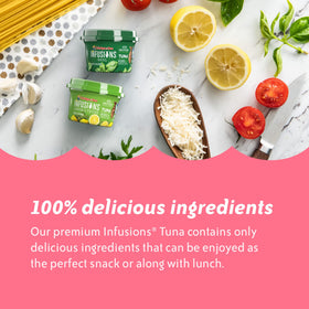 Serving idea: ready-to-eat lunch with Chicken of the Sea Infusions Tuna Thai Chili.