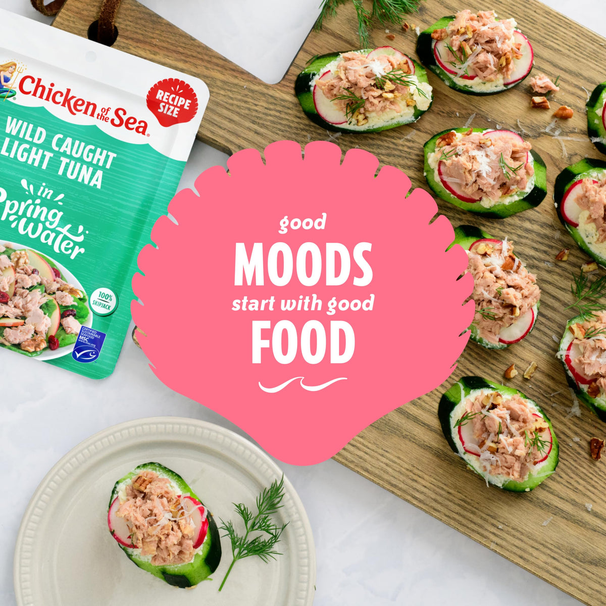 Chicken of the Sea MSC-certified wild tuna helps you choose sustainable options