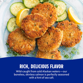 Chicken of the Sea pink salmon serving on plate for a balanced meal