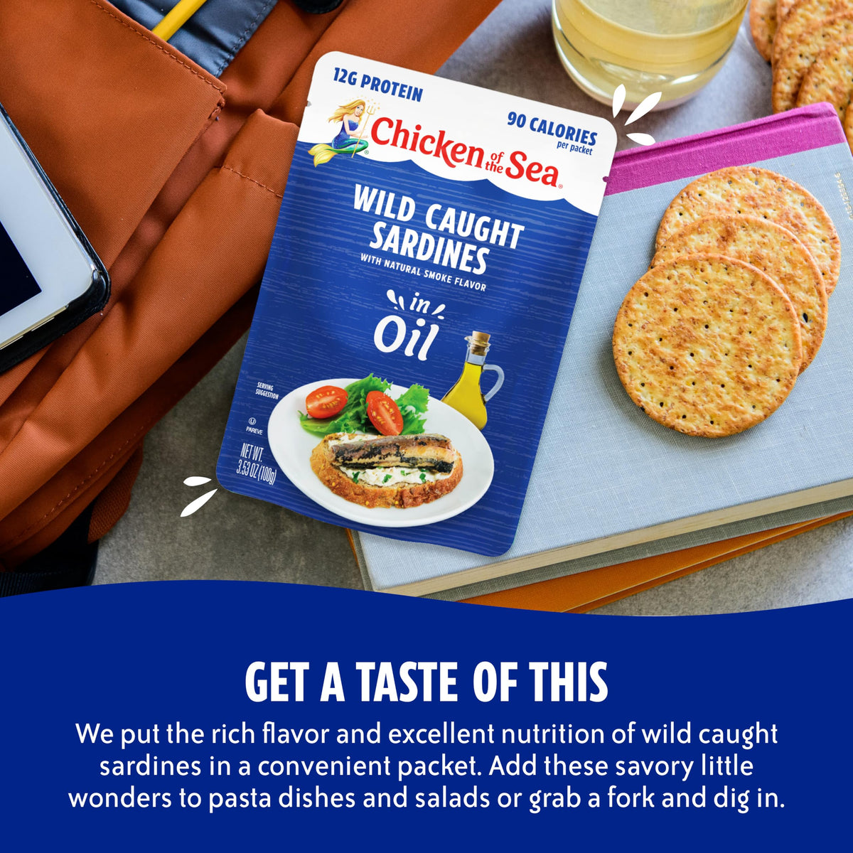 Chicken of the Sea sardines in oil with pasta demonstrates a versatile flavor boost