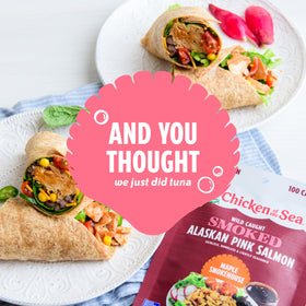 Chicken of the Sea Salmon Maple Smokehouse on salad adds protein and flavor.