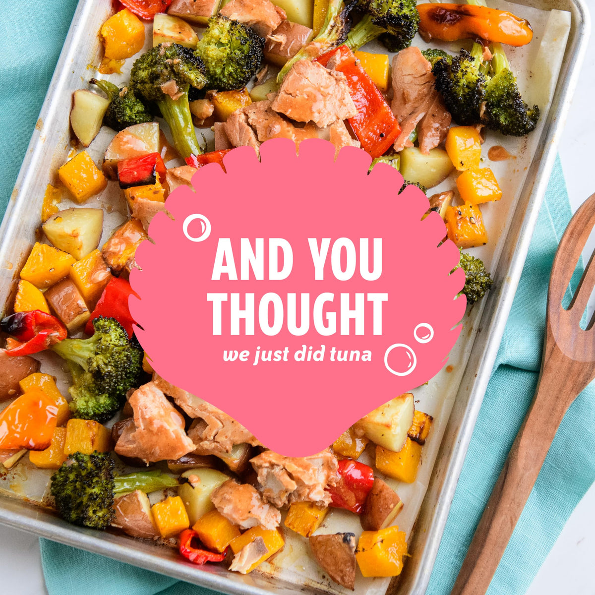 Single-serve salmon pouch for a fast, protein-rich snack