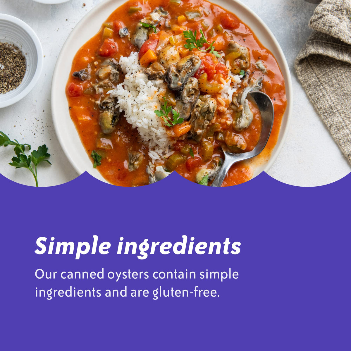 Chicken of the Sea oysters in oil packs on shelf, convenient bulk seafood option.