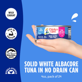 Chicken of the Sea solid white albacore filets lean protein