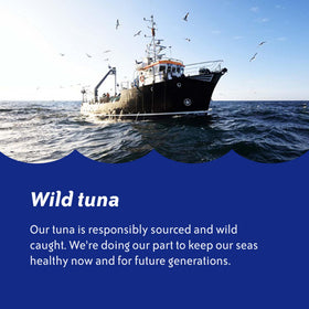 Chicken of the Sea sustainability seal signaling responsible sourcing.