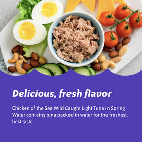 Chicken of the Sea tear-and-go tuna pouch ideal for quick meals and snack prep