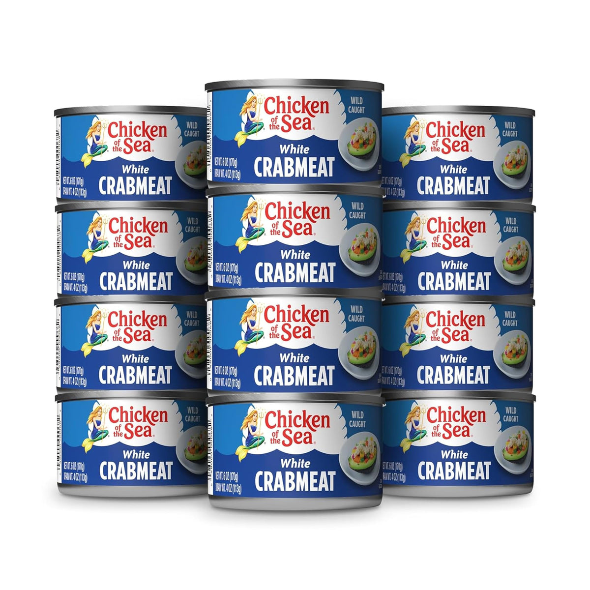 Chicken of the Sea wild crab meat can 6oz ready for quick dips