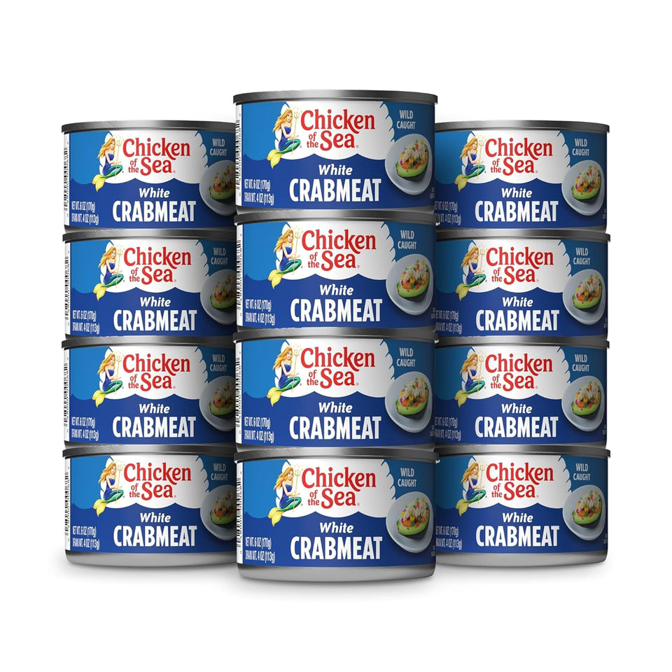 Chicken of the Sea wild crab meat can 6oz ready for quick dips