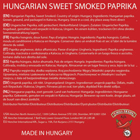 CHILI-TRADE Kalocsa paprika packaging emphasizes authenticity and freshness in your pantry.