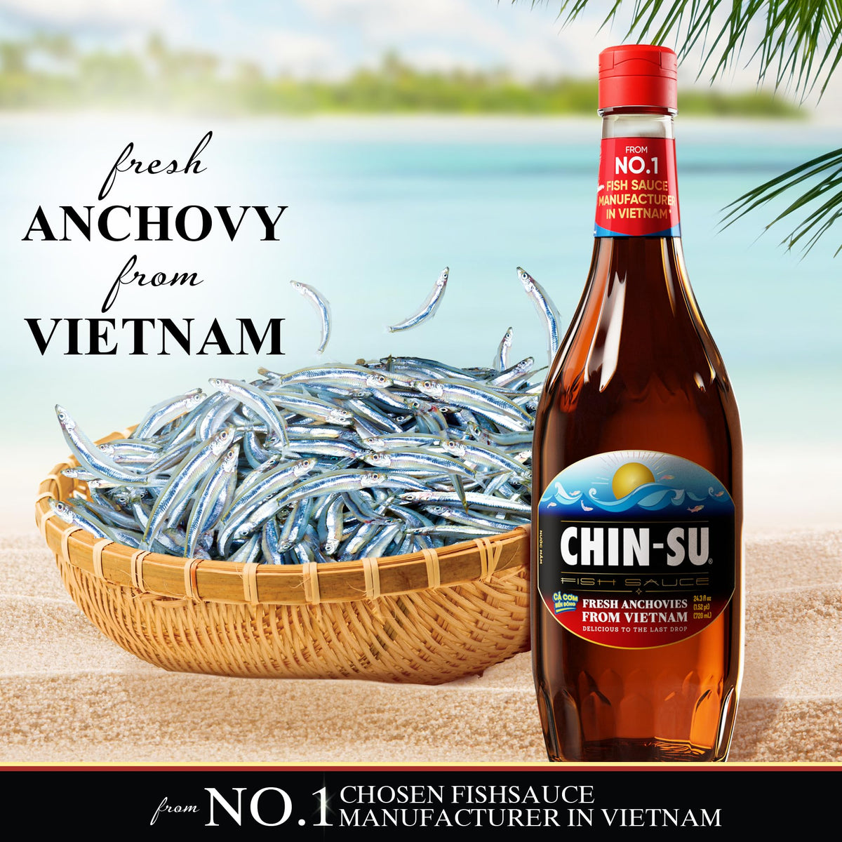 Chin-Su one-year aged anchovy sauce offers deep aroma for dipping and marinating.