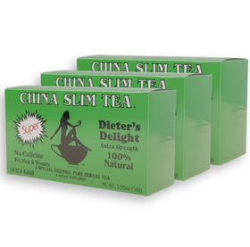China Slim Tea 18-tea-bags collection, ready for quick, relaxing brews anytime.