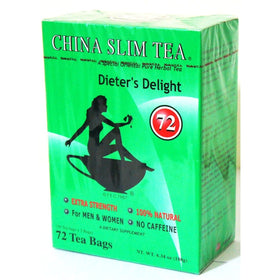 China Slim Tea Dieter's Delight steeping in hot water for a soothing break.
