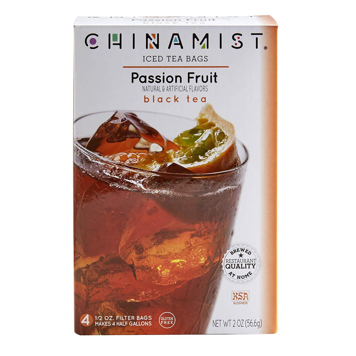China Mist passion fruit iced-tea-bags for quick tropical refreshment at home