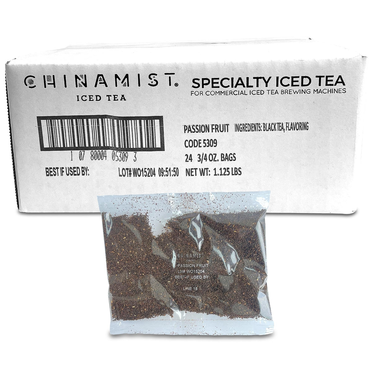 CHINAMIST Passion Fruit tea packets packaging, eco-friendly design for thoughtful tea purchases.