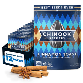 Chinook Seedery Cinnamon Toast seeds in pack for on-the-go snacking