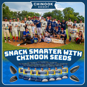 Chinook Seedery Lemon Pepper snack shown on kitchen counter