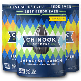 Chinook Seedery roasted sunflower seeds jumbo pack for on-the-go snacking