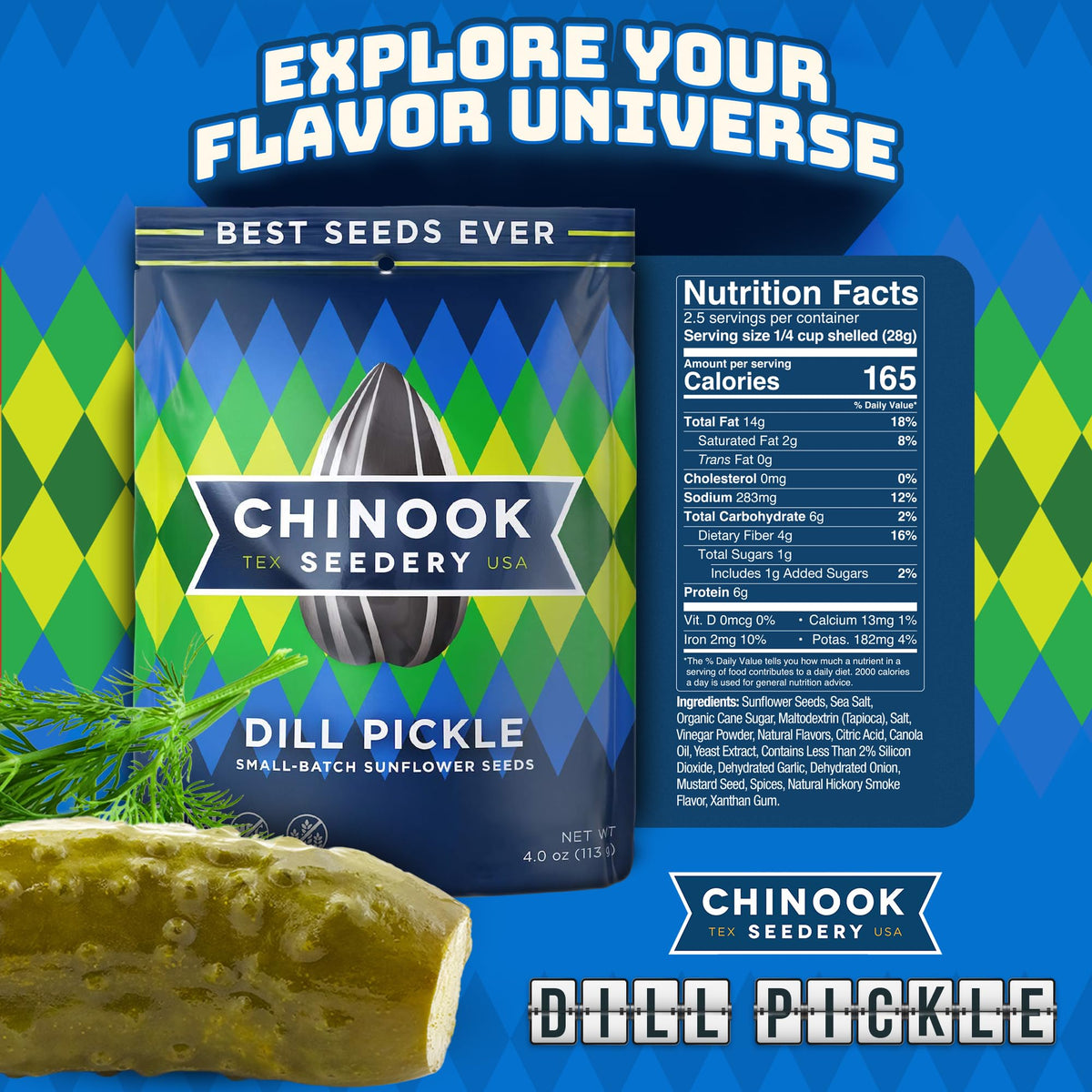 Chinook Seedery roasted sunflower seeds keto snack pack, ideal for low-carb journeys.