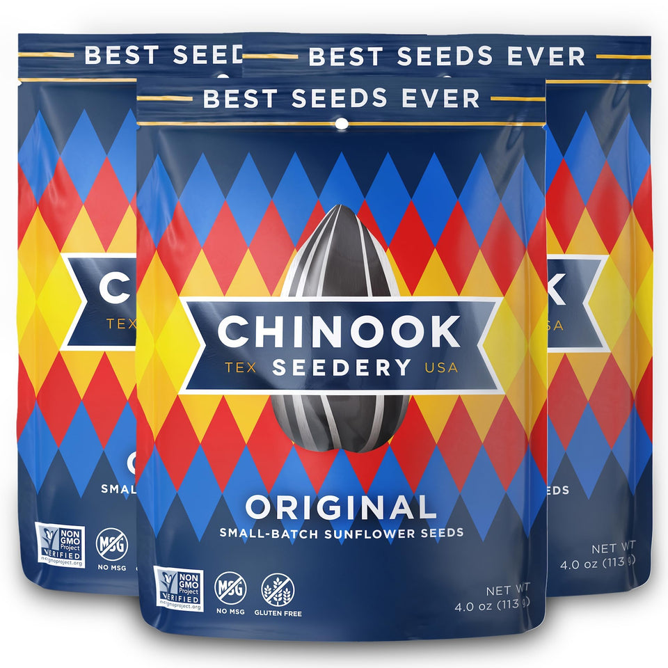 Chinook Seedery Original Pack bag, gluten-free and ideal for on-the-go snacking