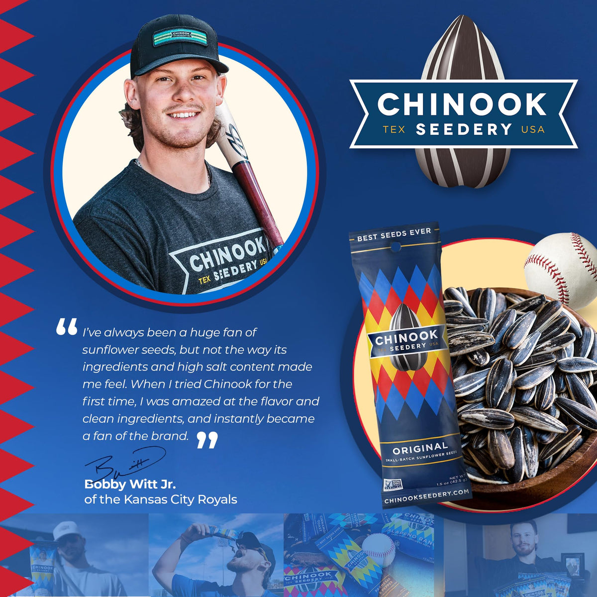 Chinook Seedery Lemon Pepper flavor for zesty road-trip snacking