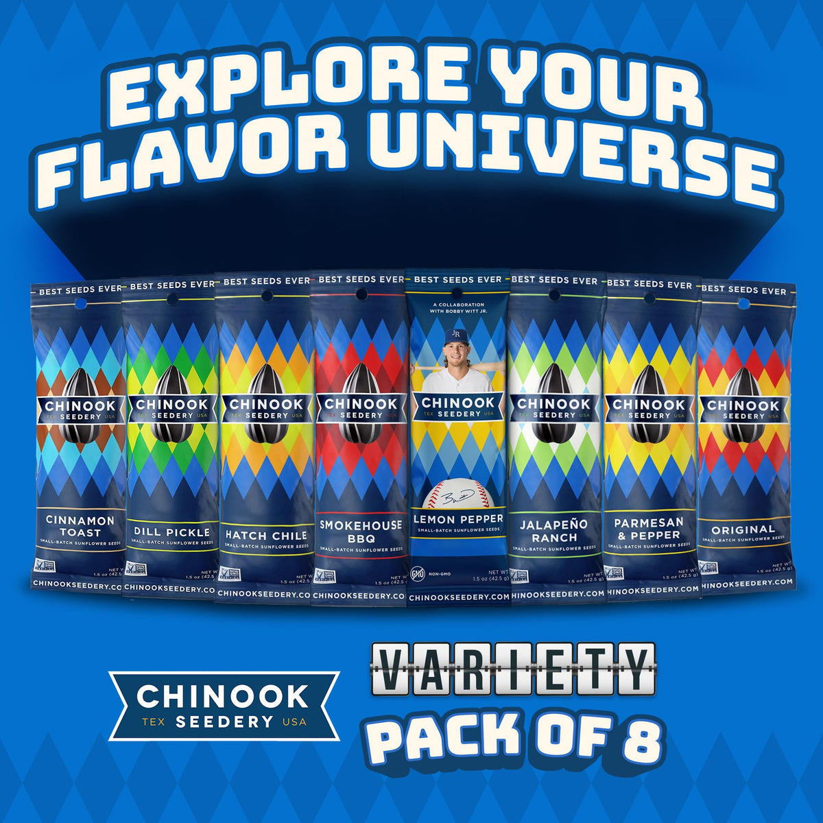 Chinook Seedery Parmesan & Pepper seeds offer bold, savory crunch