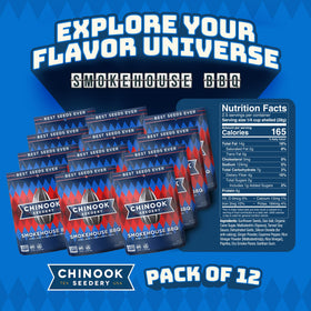 Smoky aroma and crunch of Chinook Seedery seeds in a snack pack