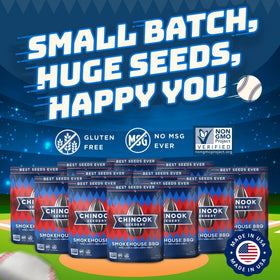 Texas-made, smoky chips of sunflower seeds with authentic BBQ flavor