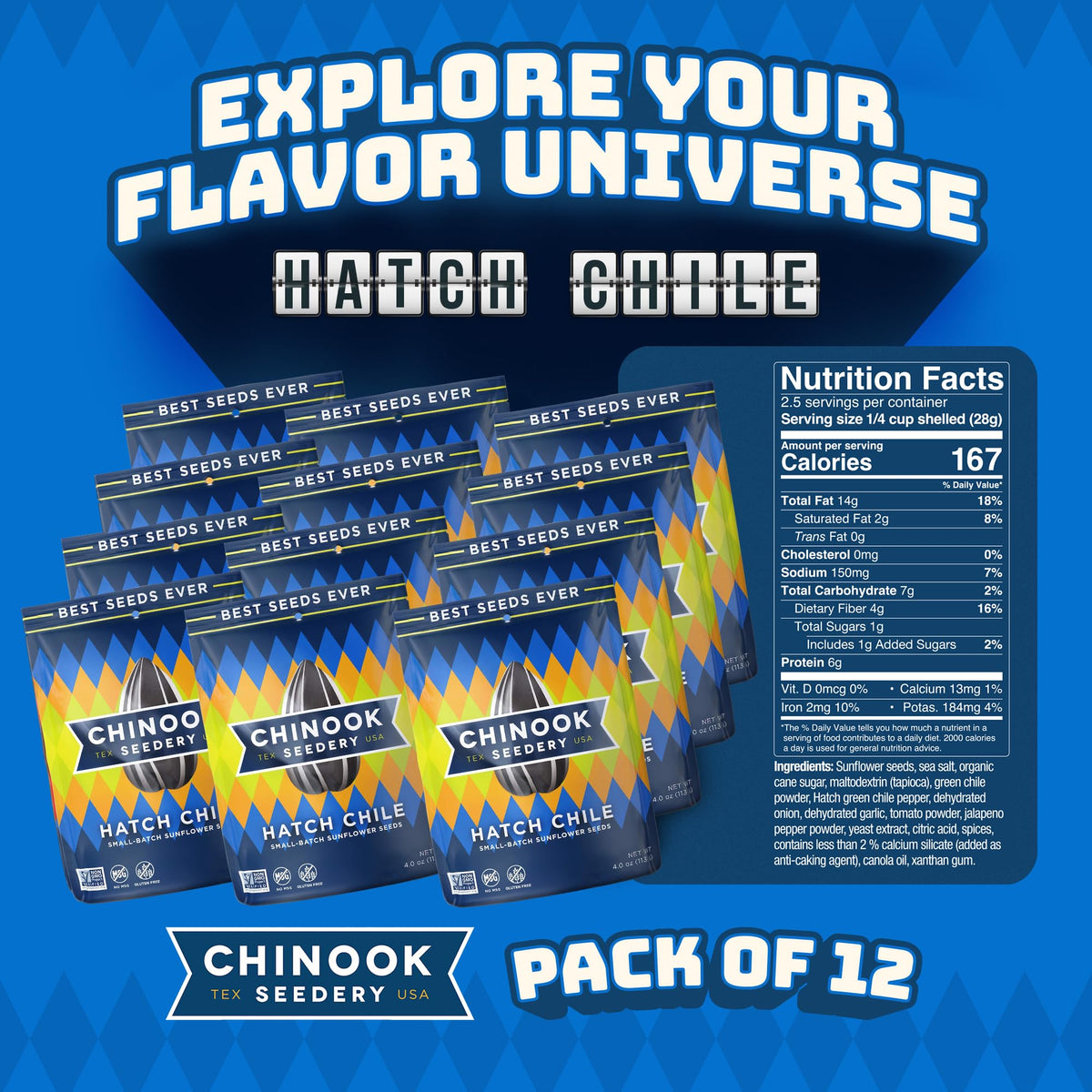 Chinook Seedery low-salt bag - keto-friendly crunch on the go