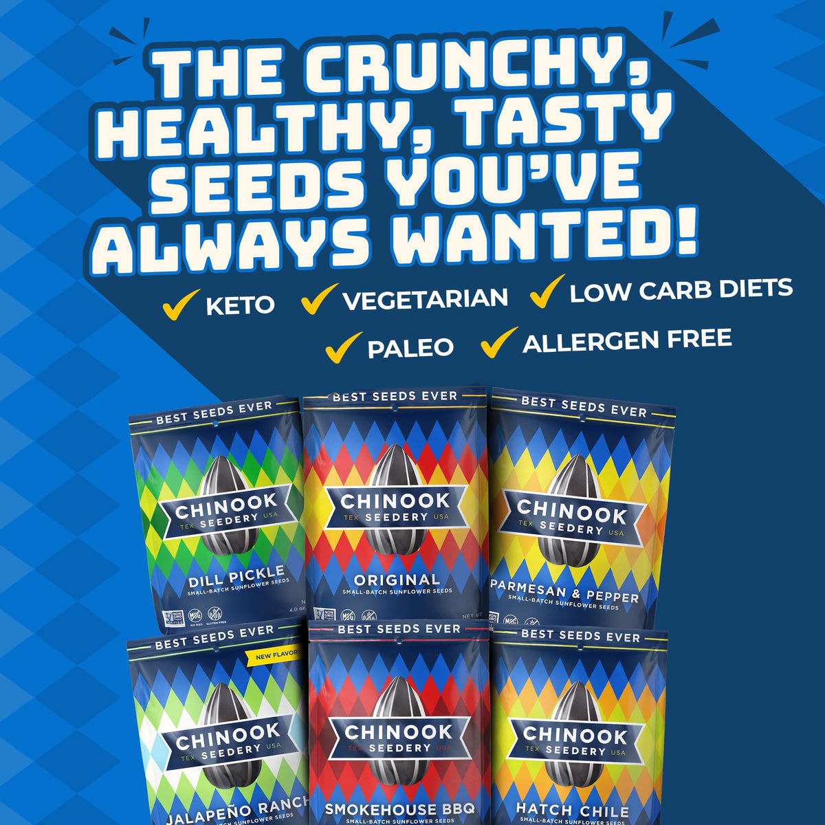 Chinook Seedery sunflower seeds on-the-go pack for snacking