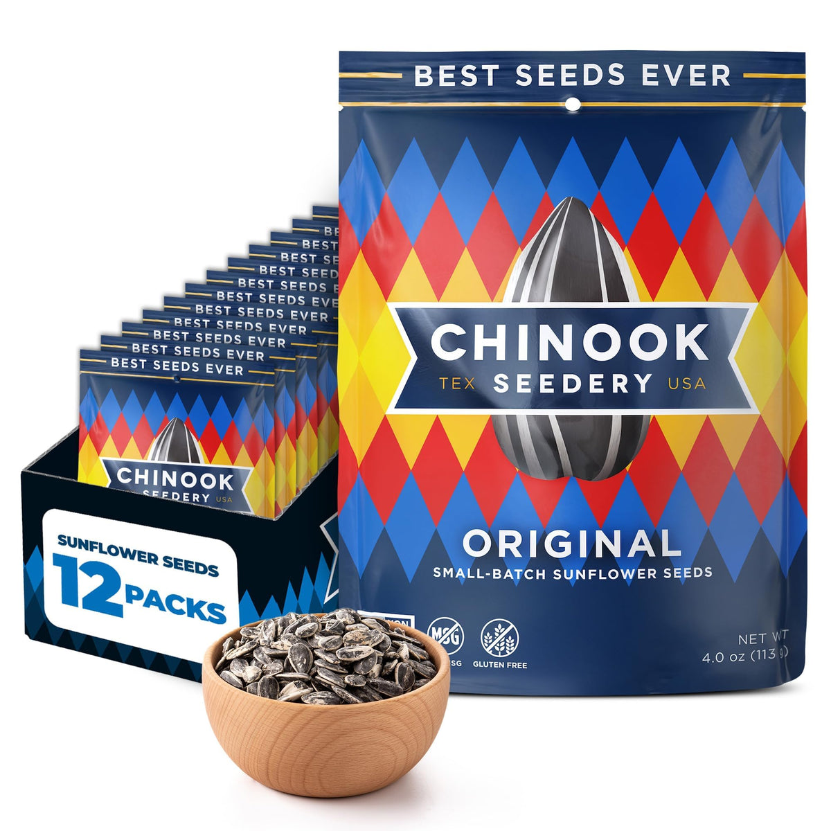 Chinook Seedery Original roasted sunflower seeds in bulk pack ideal for on-the-go snacking