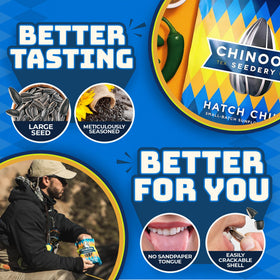 Chinook Seedery pack on backpack - ideal hiking snack