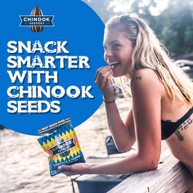 Chinook Seedery 4 oz pack collection showcases a keto-friendly snack variety