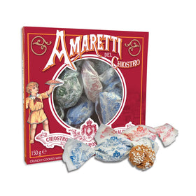 Chiostro di Saronno Amaretti Del Chiostro crunchy almond flavor, perfect with coffee.