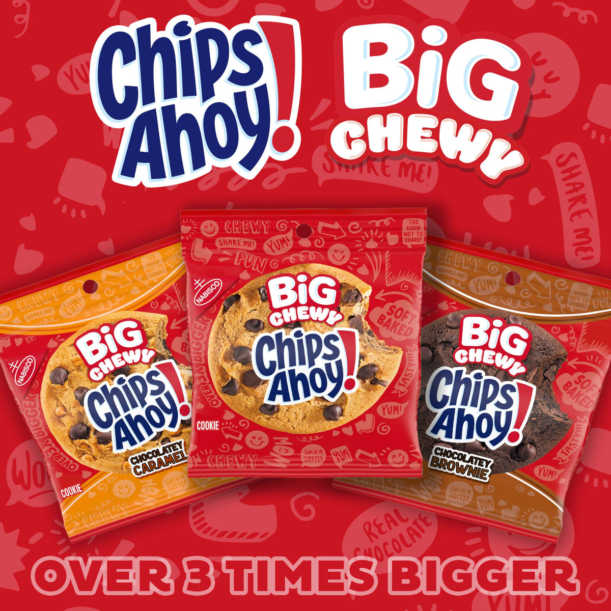 CHIPS AHOY! Big Chewy road-trip snack ready for travel.