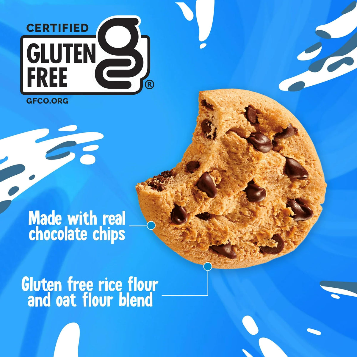Chips Ahoy! Original Crunchy texture shot highlights crisp bite.