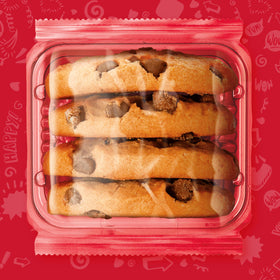 Chips Ahoy Fresh Stacks cookies with milk pairing for dessert or lunch.