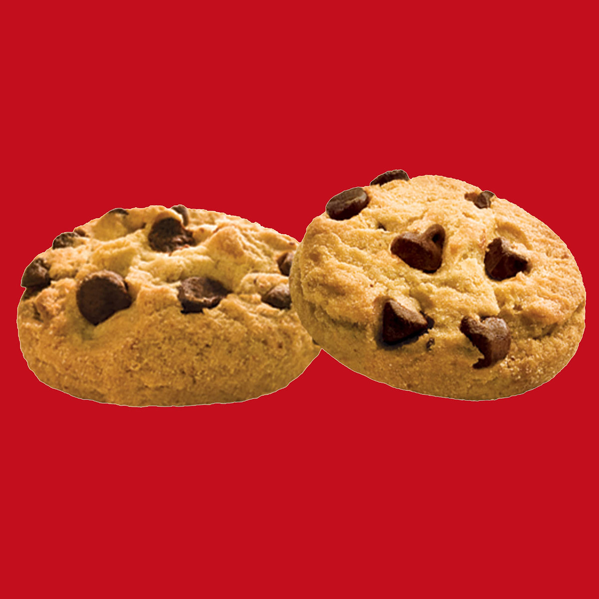 Chips Ahoy! Mini Chewy Cookies close-up shows chocolate chips and texture