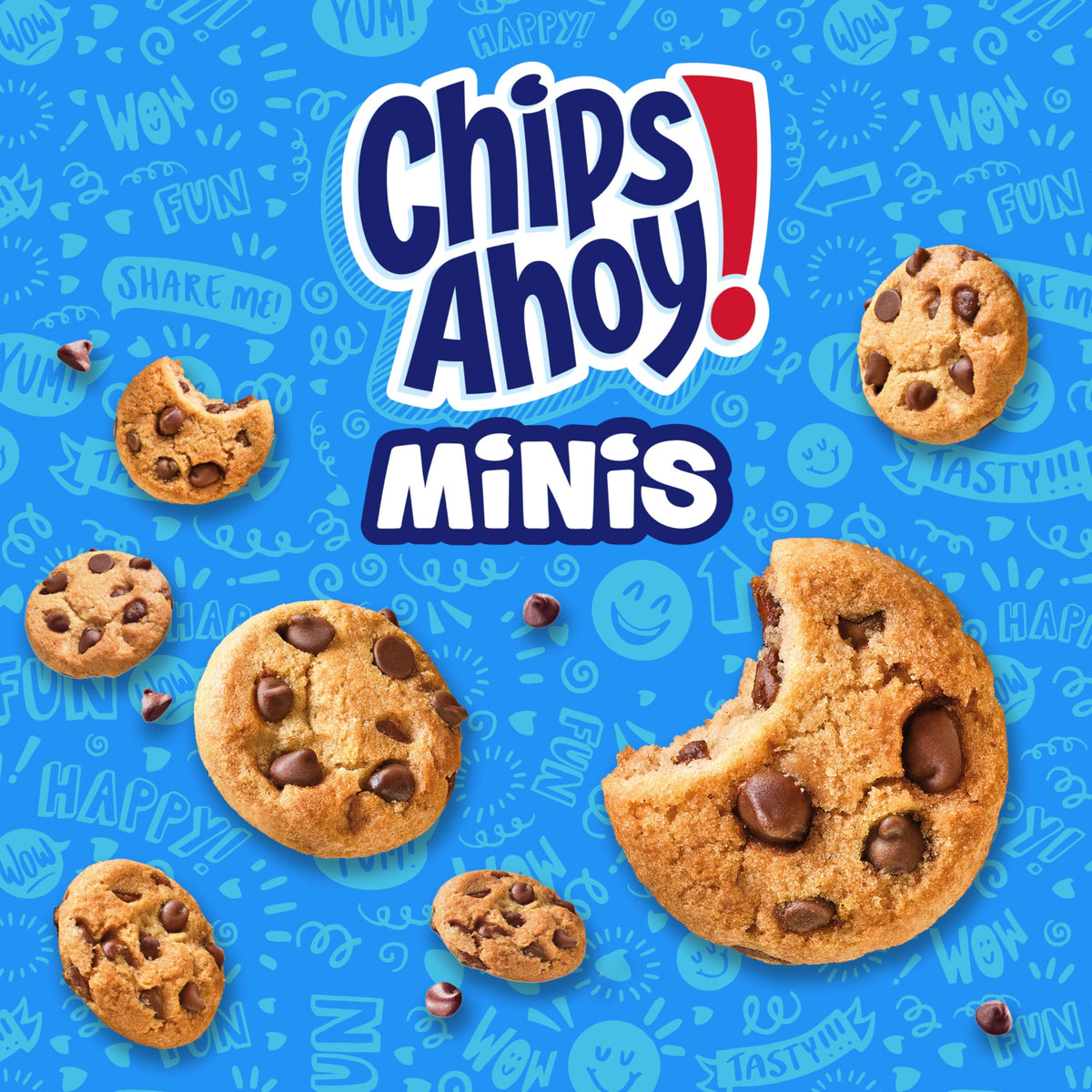 CHIPS AHOY! Mini Original on-the-go snack ideal for travel or commute.
