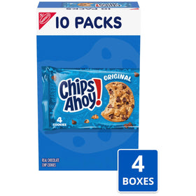 CHIPS AHOY! Original cookies pack side view with multiple boxes.
