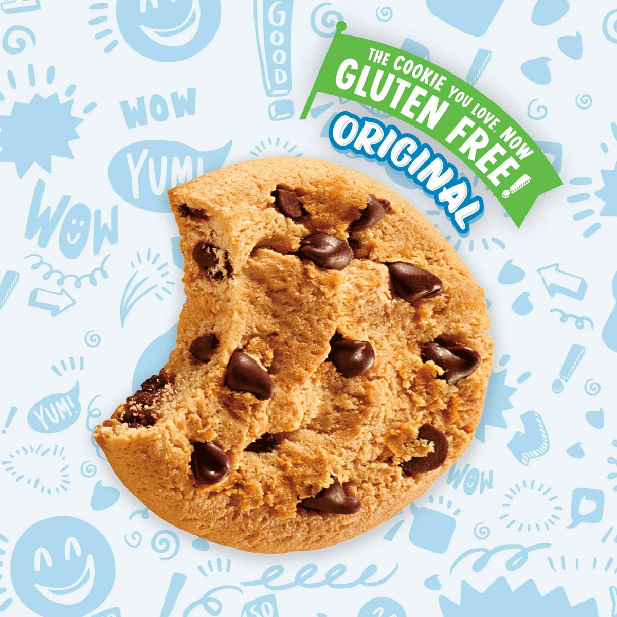 Chips Ahoy! real chocolate chips close-up highlights tasty morsels.