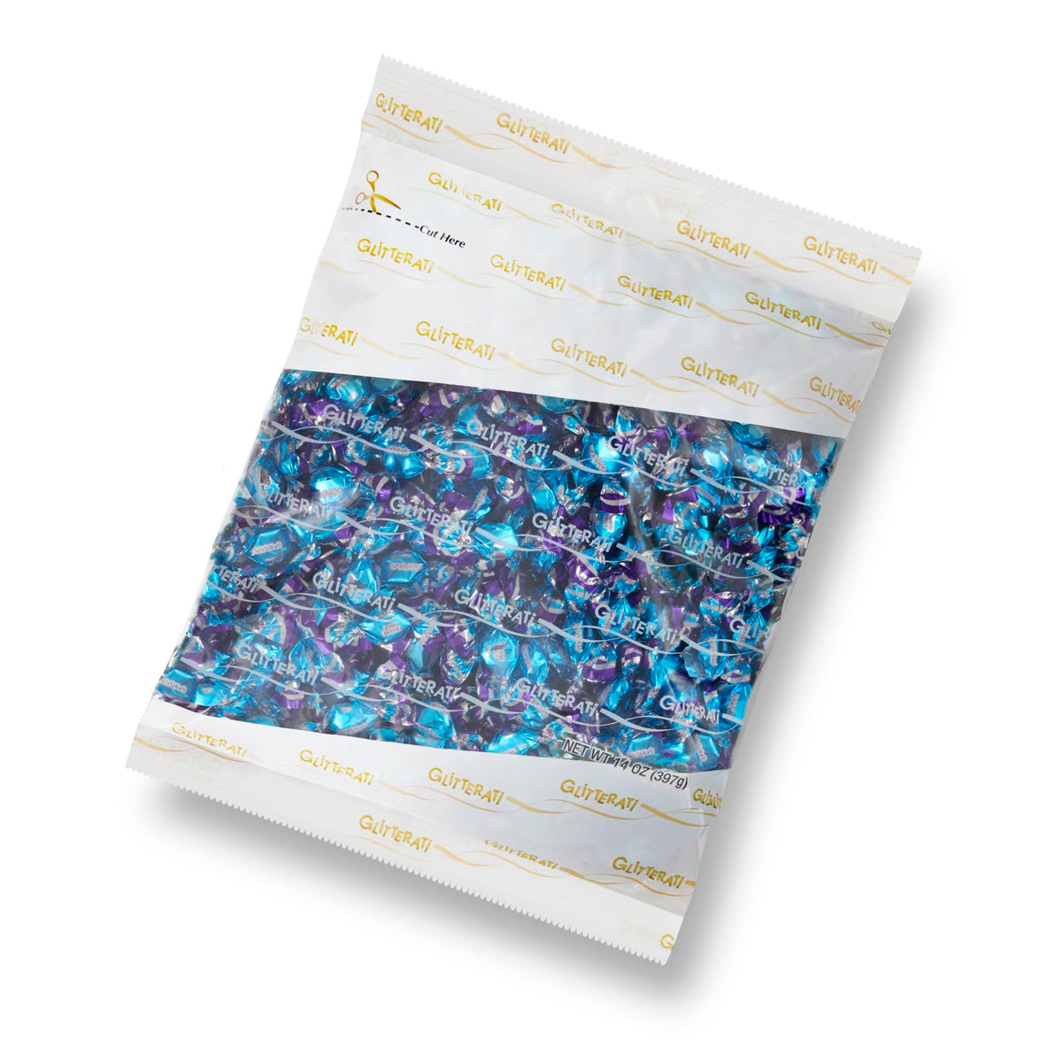 Chipurnoi Glitterati Deluxe Mints wrap close-up highlights elegant packaging and refreshing flavor.