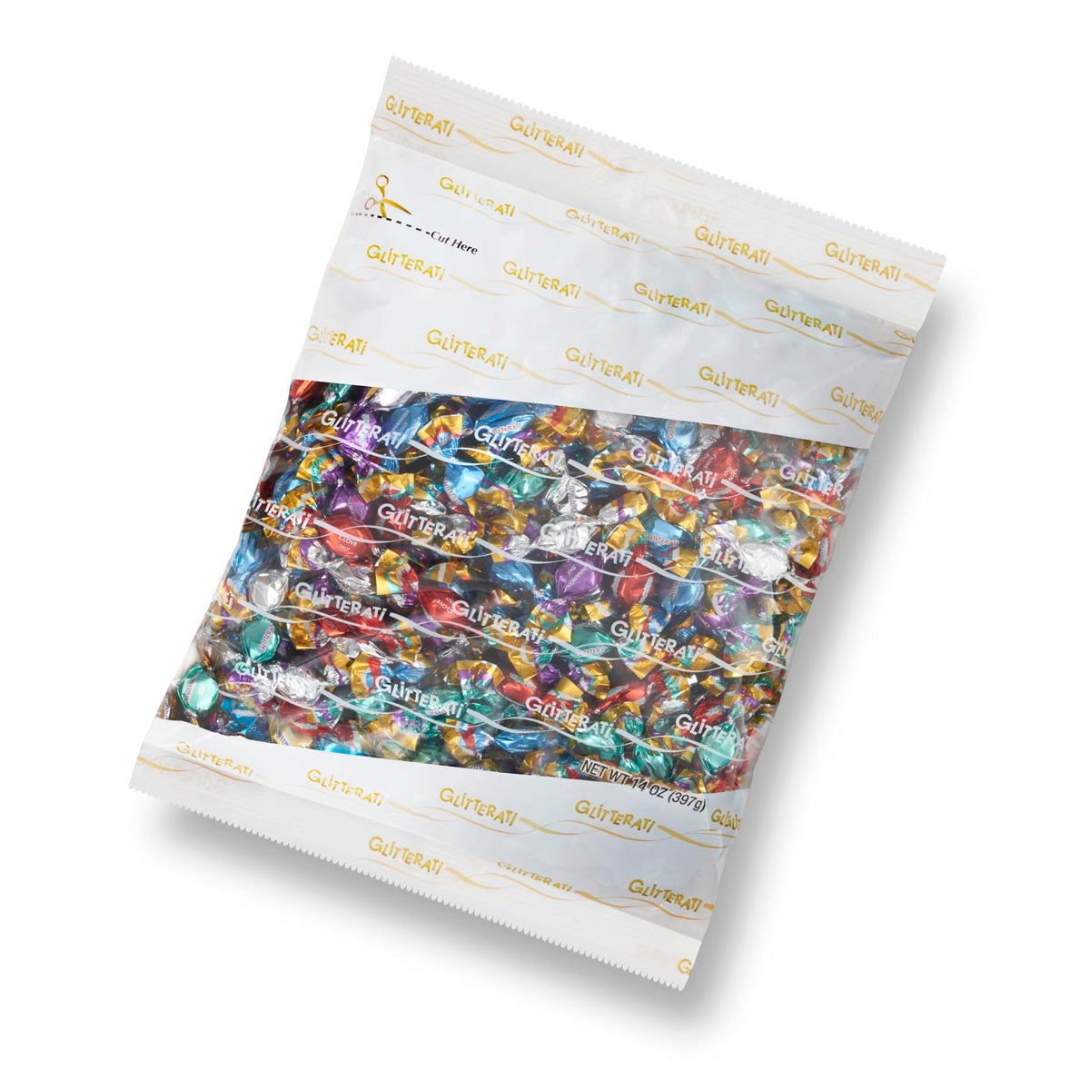 Chipurnoi Glitterati spice medley candies packaging closeup, ideal for hospitality amenities.