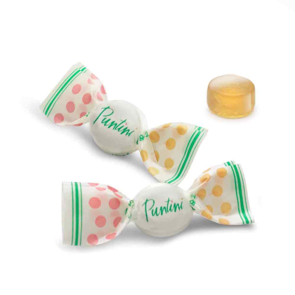 Individually wrapped Chipurnoi Puntini peach jujubes for easy sharing