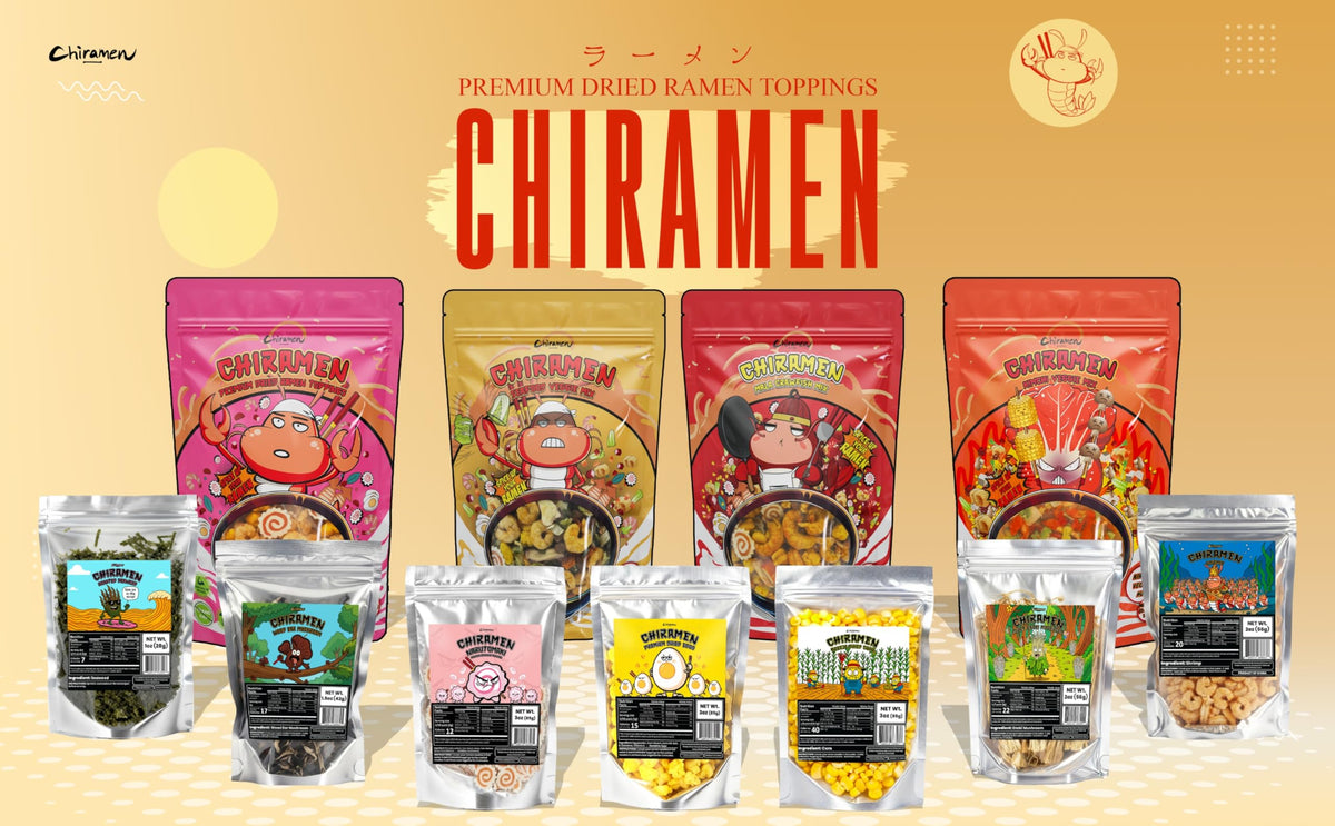 Chiramen Mala Crawfish Mix with cup noodles is convenient and flavorful.