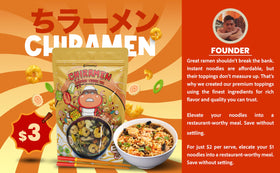 Chiramen Seafood Veggie Mix Toppings plant-based beef boosts protein and savory notes for hearty bowls.