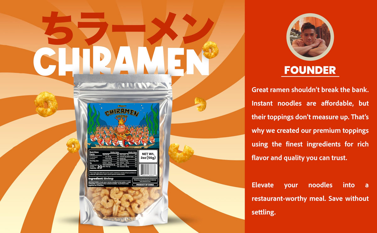Chiramen shrimp topping used in fried rice for a seafood upgrade